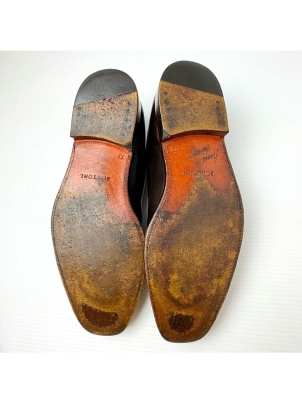 BONTONI De La Ville lace-up brown shoes 13 - Picture 6 of 12